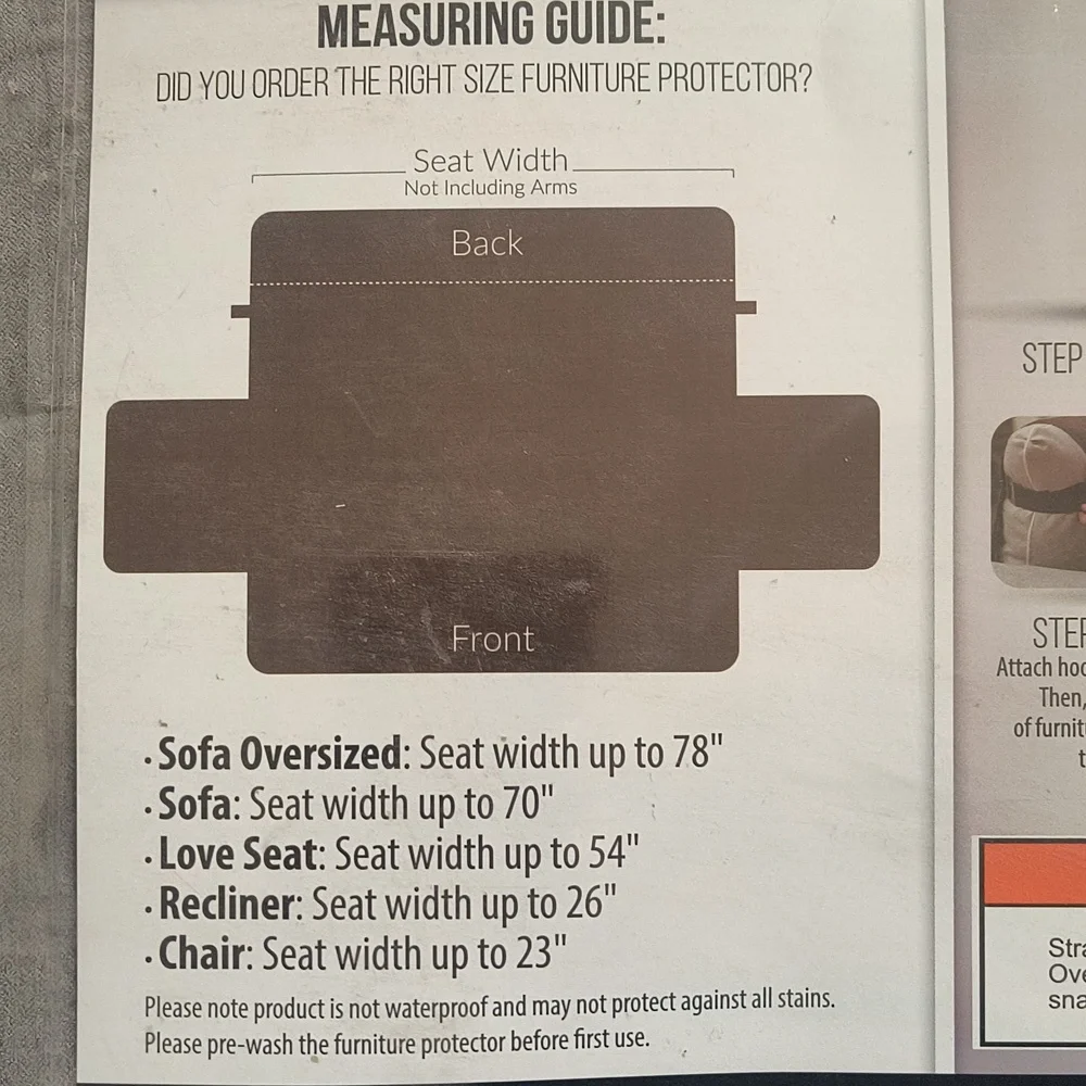 Sofa Shield Furniture Protector Grey